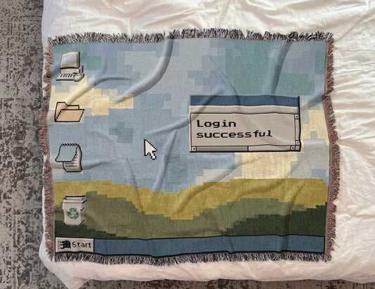 PC Desktop Woven Blanket