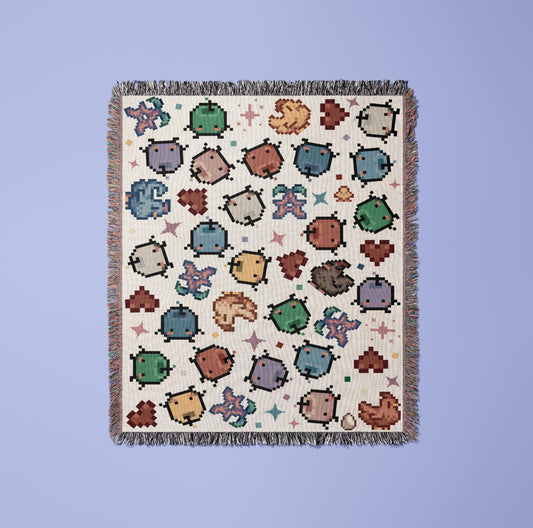 Stardew Valley Blanket - Junimo White