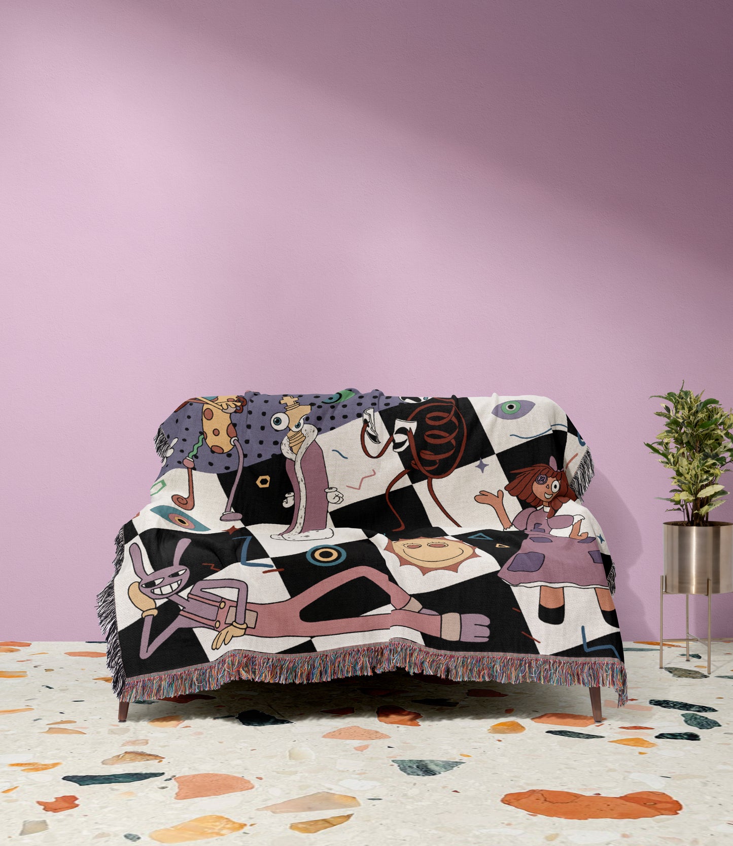 Digital Circus - Woven Blanket