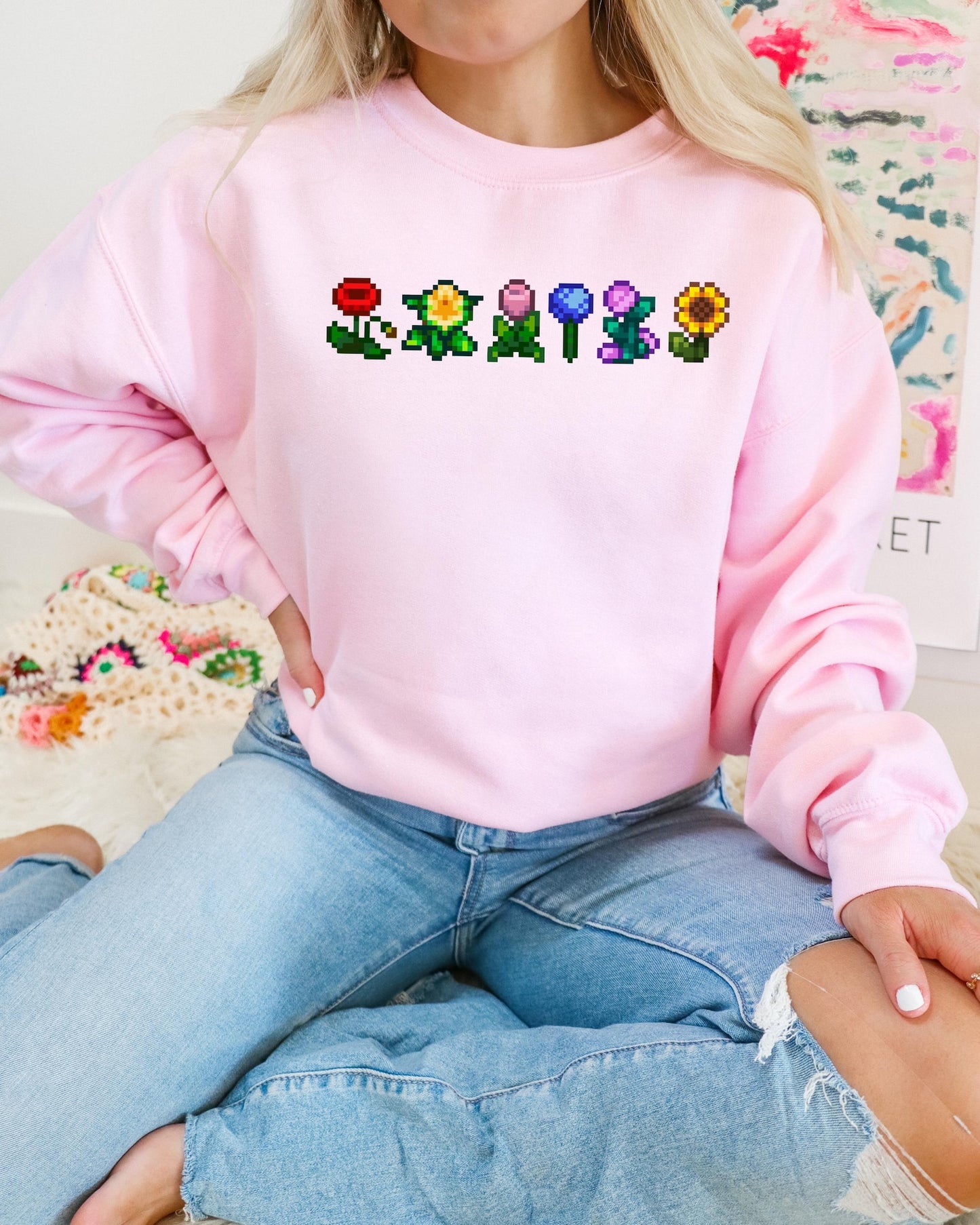 Stardew Valley Sweater - Flowers