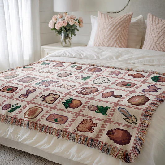 Stardew Valley Blanket - Pink
