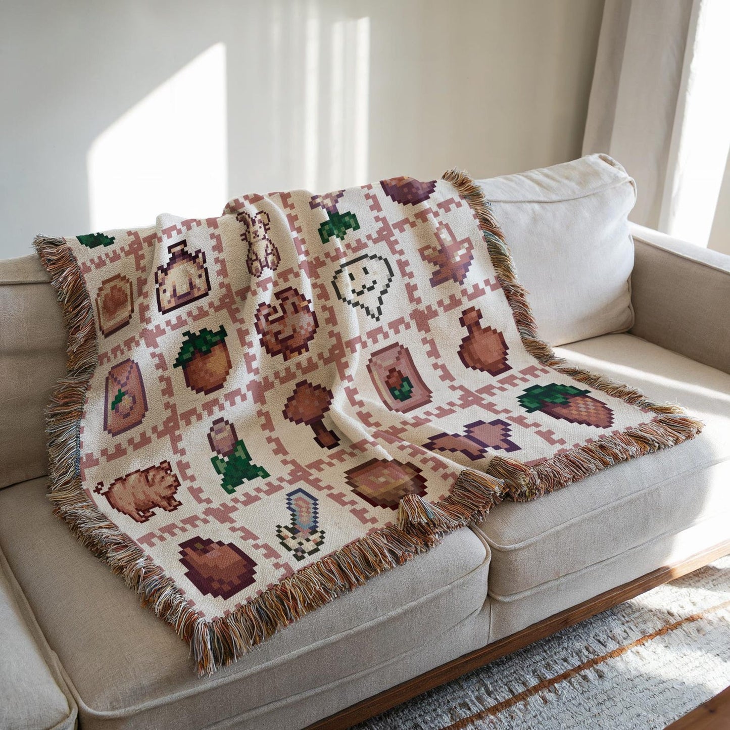 Stardew Valley Blanket - Pink