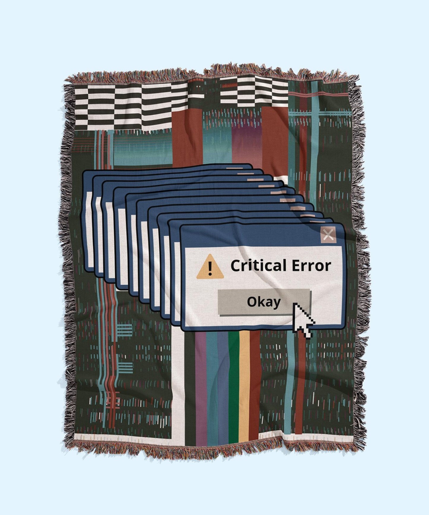 Computer Glitch - Woven Blanket