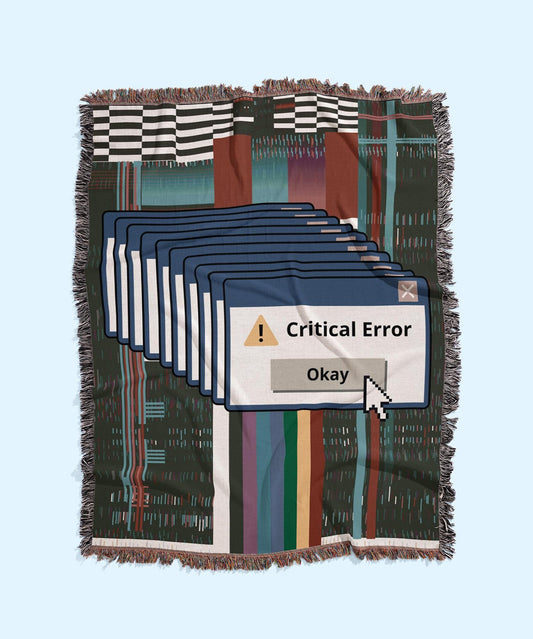 Computer Glitch - Woven Blanket