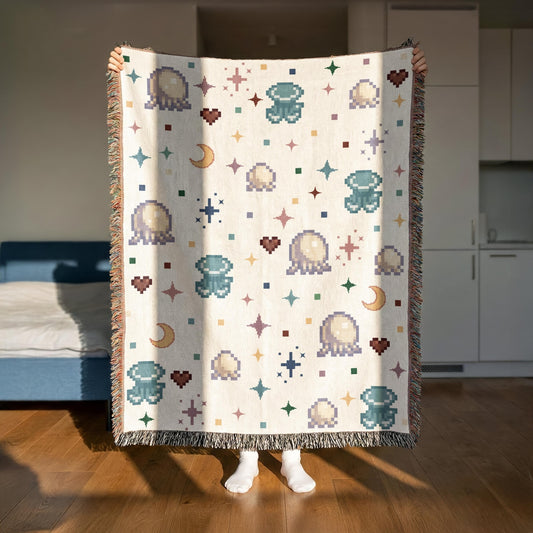 Moonlight Jellies - Woven Blanket