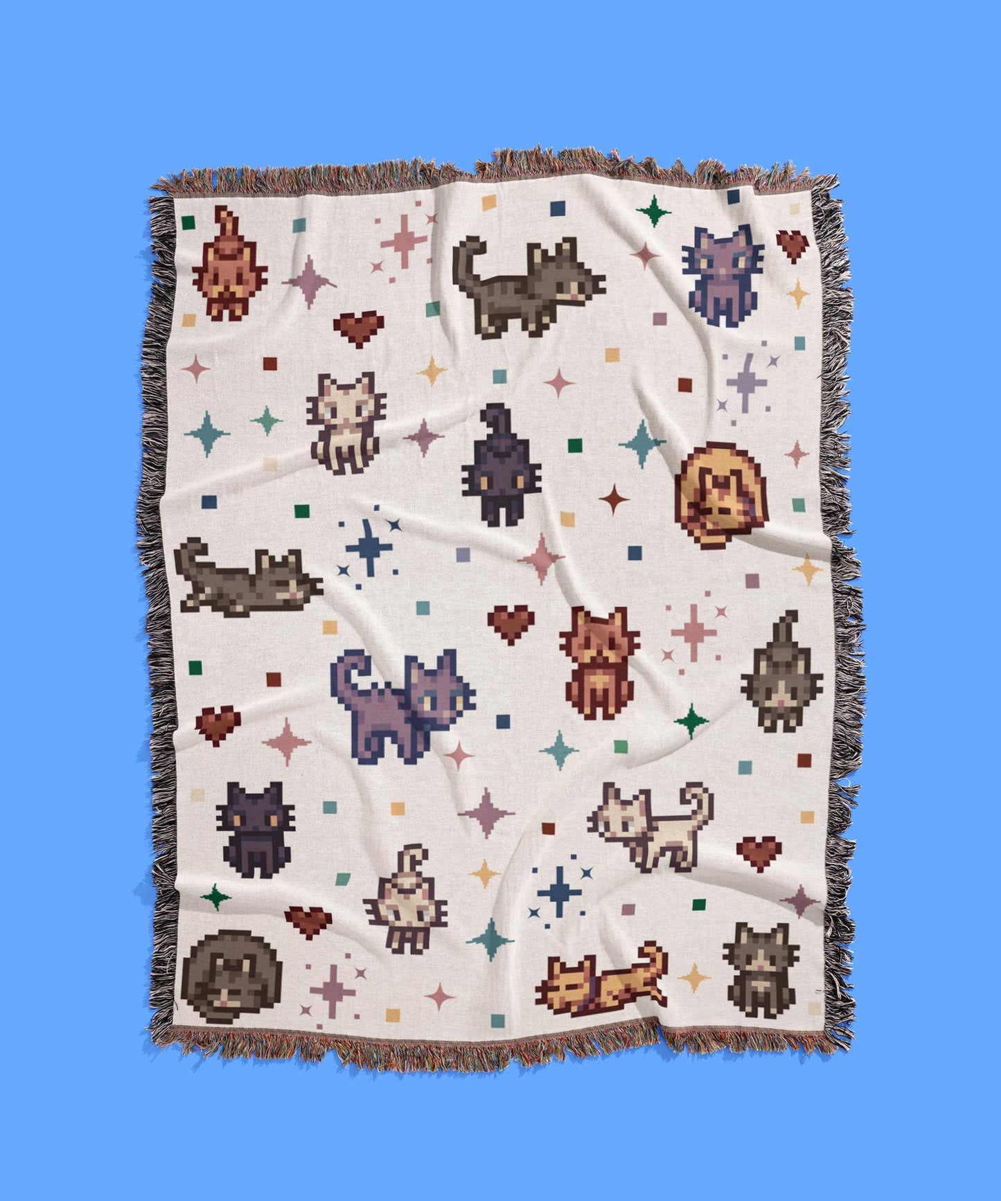 Stardew Cats - Woven Blanket