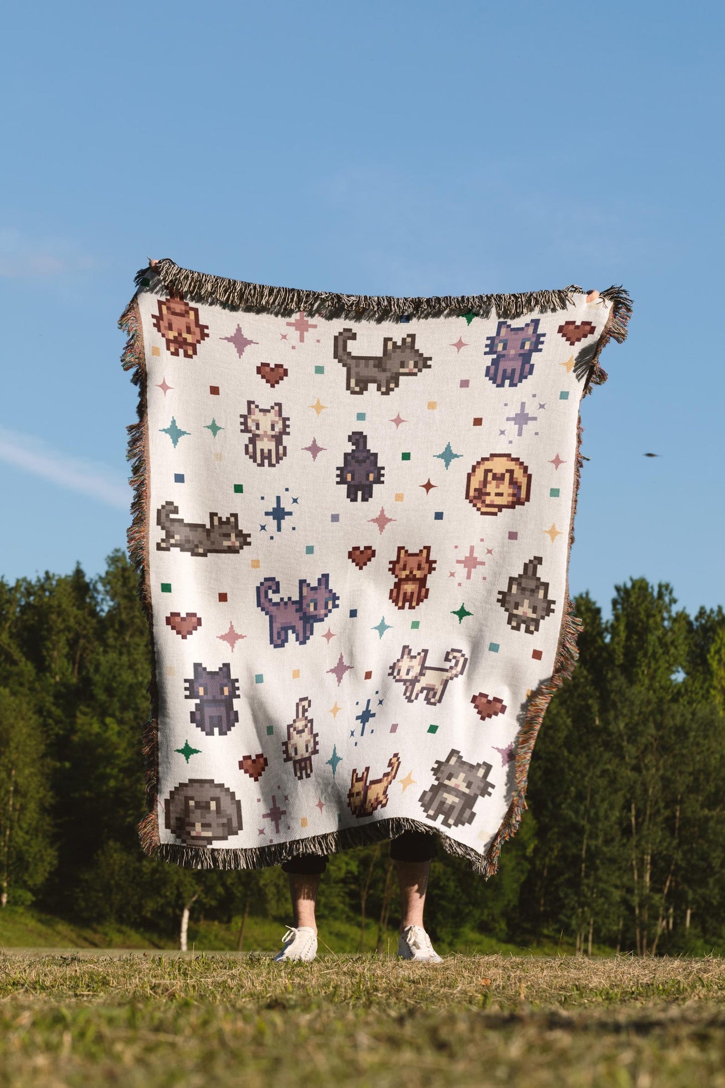 Stardew Cats - Woven Blanket