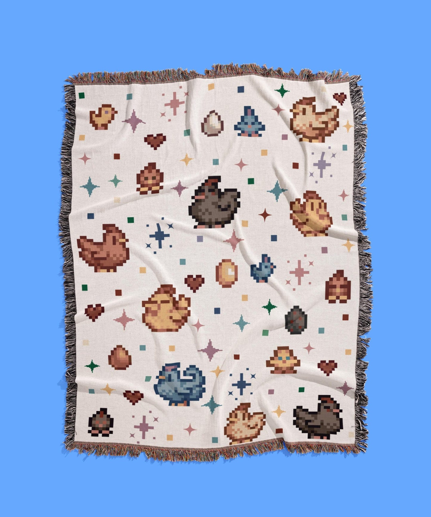 Stardew Chickens - Woven Blanket
