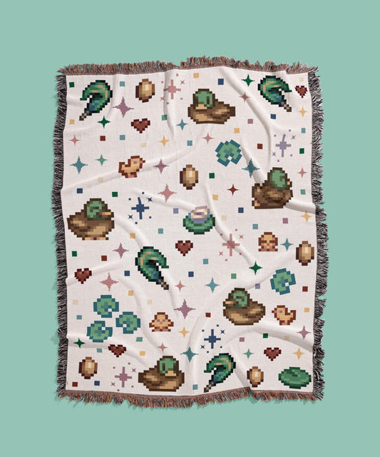 Stardew Ducks - Woven Blanket