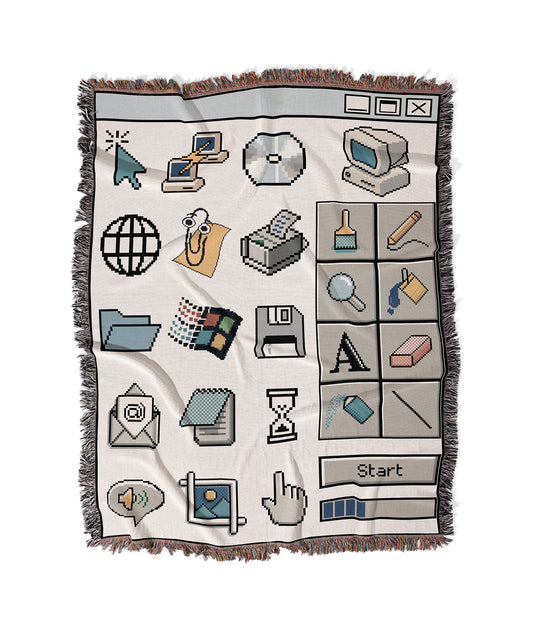 Retro PC - Woven Blanket