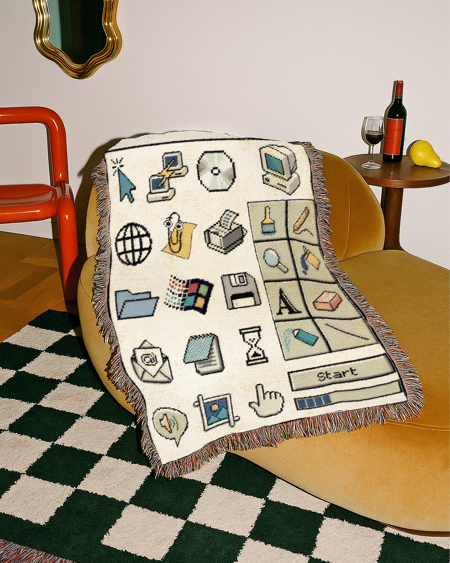 Retro PC - Woven Blanket