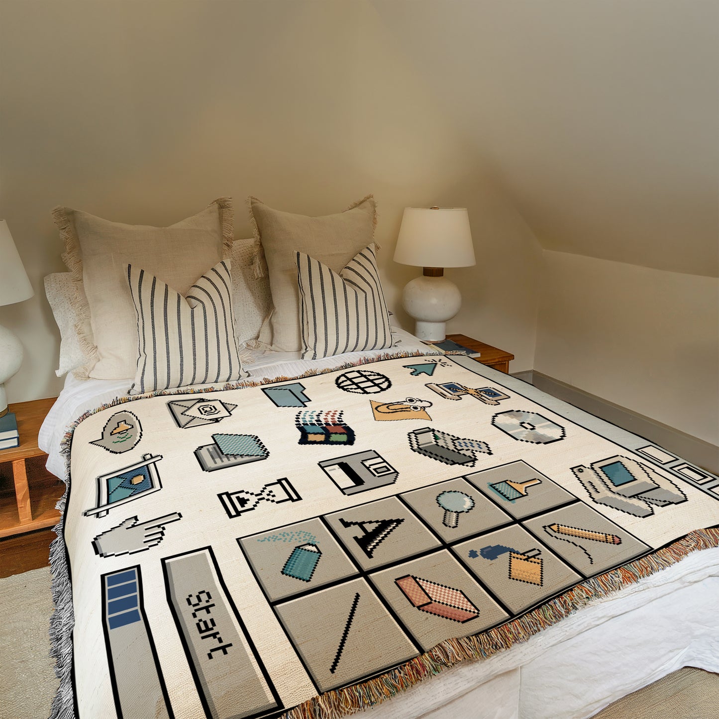 Retro PC - Woven Blanket